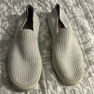 White Rothys loafers